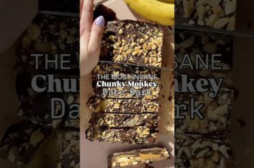 Chunky Monkey Date Bark #recipe #easyrecipe #dessertrecipe #healthyrecipes