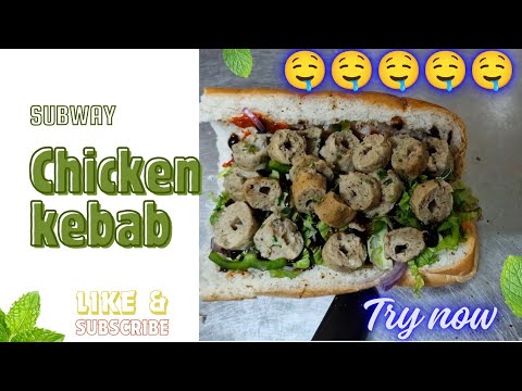 Subway Chicken seekh kebab Sandwich Recipe|| Chicken Sandwich|| Easy Chicken kebab Dinner Recipes Subway Chicken seekh kebab Sandwich Recipe|| Chicken Sandwich|| Easy Chicken kebab Dinner Recipes