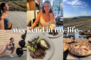 WEEKEND IN LOS ANGELES | full body workout, healthy & high-protein dinners & beach run!