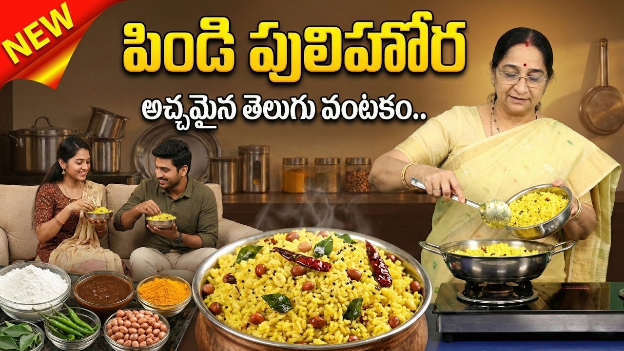 Instant Pindi Pulihora at Home | Tasty & Healthy Breakfast Recipe | Ramaa Raavi Cooking Instant Pindi Pulihora at Home | Tasty & Healthy Breakfast Recipe | Ramaa Raavi Cooking