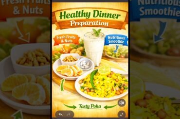 "Weight Loss Meal | Quick Healthy Dinner for Family | Soft Steamed Poha #shorts "