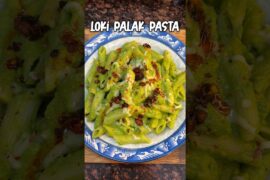 5 Min Healthy Lauki Palak Pasta  No Cream Needed! #shorts  #ytshorts #recipes