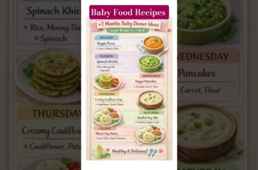 Healthy Lunch recipes for babies and toddlers #7monthsbaby #baby #babyfood #lunchboxrecipe #cooking