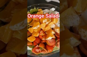 Quick and Simple Orange Salad. Healthy and Delicious lunch ideas.