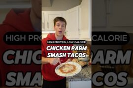 Chicken Parm Smash Tacos High Protein Low Calorie Recipe #shorts