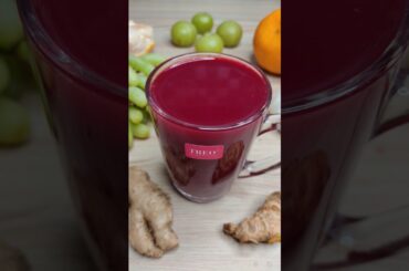 Super Healthy Juice = Beetroot + Amla + Haldi + Ginger + Garlic + Kinno + Apple + Coconut #nutrition