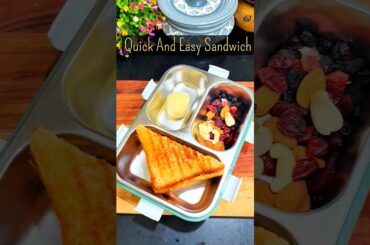 5 Min Sandwich Recipe For Kids #shorts #youtubeshorts