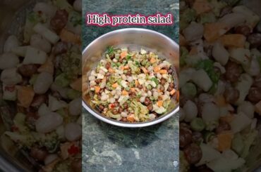 High protein very tasty salad must try #sakad #highproteinbreakfast #food