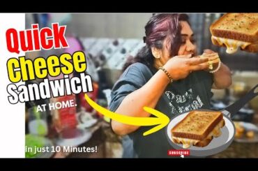 10 Minute Cheese Sandwich For kids Lunch! | how to make a Healthy Sandwich | @BITE02