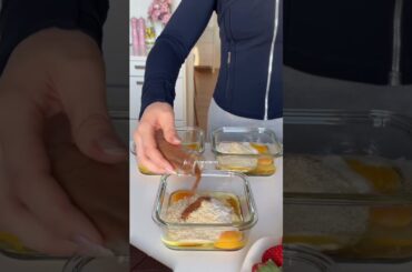 Easy healthy dinner recipes, vegetarian - High-protein Breakfast Meal Prep: Pancake Bowls #foodie