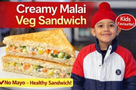 Malai Veg Sandwich Recipe| no mayo,healthy recipe #viralfood