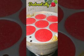 Beetroot Idli Recipe / Healthy Breakfast Recipes / Quick & Healthy Breakfast beetroot idly  #shorts