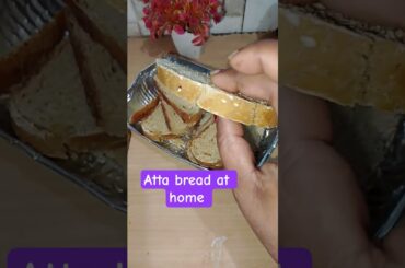“Atta Bread Recipe | No Maida Healthy Bread | Easy Bread Shorts #shorts