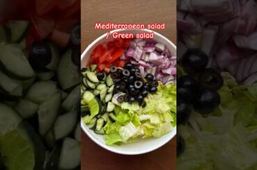 Mediterranean Salad Recipe |Green salad Recipe| #healthyfood #saladrecipe #weightloss #mediterranean