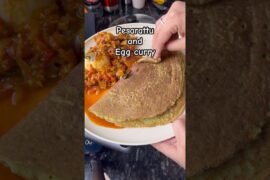 Pesarattu and Egg curry | Healthy lunch recipe | Healthy breakfast recipe #shorts #lunch #breakfast
