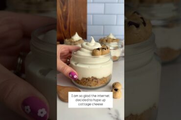 High protein cottage cheese mousse- over 15 ways! Healthy gran and go breakfast or dessert!