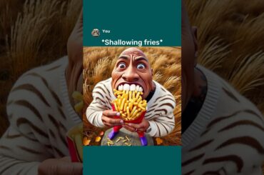 Special Super Crispy French Fries! Dwayne x Peele x Arnold (Ai Edition) #aiart #chatgptart No Brain