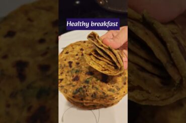 Methi Palak Parotha I Healthy Breakfast #shorts