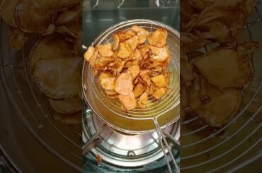 Crispy Sweet Potato Chips | Easy 5-Minute Healthy Snack Recipe #food #shorts
