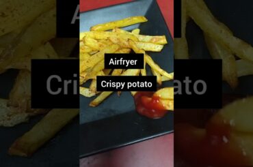 airfryer oil free crispy potato#food #recipe #healthy #cooking #ytshorts @henaskitchen2024
