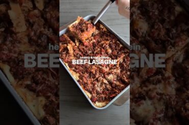 HEALTHY AND HIGH PROTEIN BEEF LASAGNE RECIPE #healthyrecipes #healthycooking #cleaneating #healthy