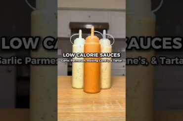 LOW CALORIE Sauces Part 5: Raising Cane's, Garlic Parmesan & Tartar #shorts #sauces #lowcalorie