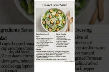 Caesar salad salad #salad #ytshort #DreamTrackAI Chef haemanta
