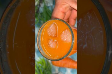 Healthy Carrot Juice | Glowing Skin & Weight Loss Drink | Easy Summer Juice#shots