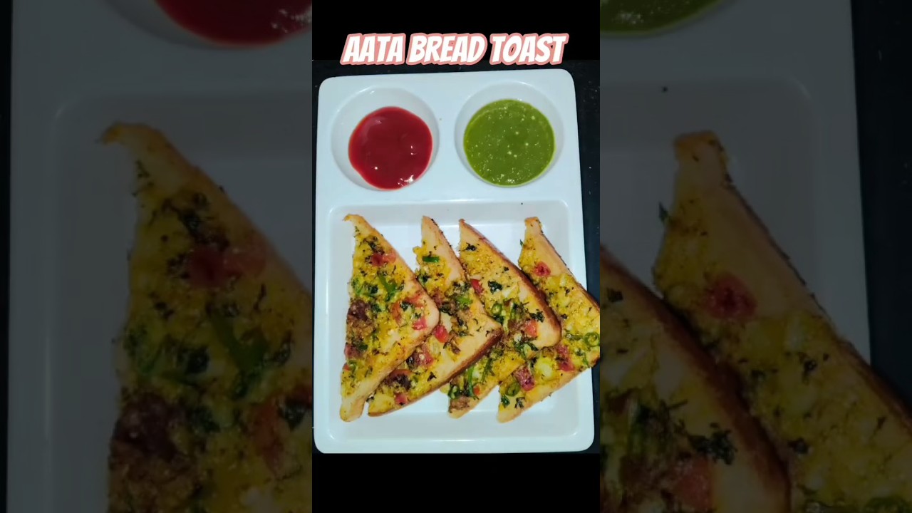 Aata bread toast #shortvideo #viralvideo Aata bread toast #shortvideo #viralvideo