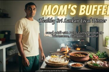 Traditional Polos Curry & Pol Rotie  | Sri Lankan Healthy Dinner Ideas | Episode 11 | Mom's Buffee
