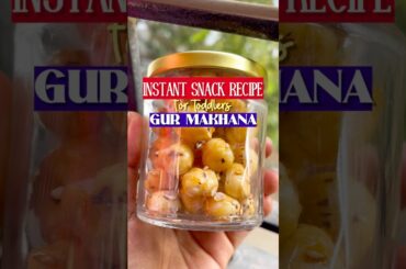 Instant healthy snack recipe #makhanasnacks #toddlerrecipe #instantsnack #shortsfeed