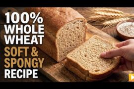 Soft & Spongy 100% Whole Wheat Bread Recipe | No Maida! @FutureFlavours86