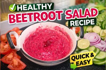 Quick Beetroot Salad in 5 Minutes | Weight Loss Friendly #trending #viral #saladrecipe