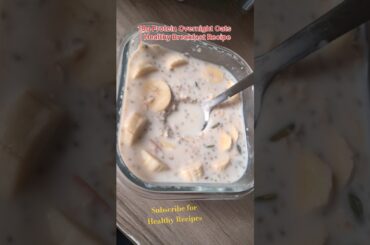 19g Protein Overnight Oats | Healthy Breakfast Recipe  #ytshorts #food #cooking #weightloss #journey