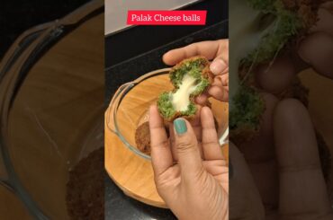 Healthy palak cheese ball | Yummy Nasta Recipe | Snacks Recipe | Palak Recipe #cheeseball #shorts