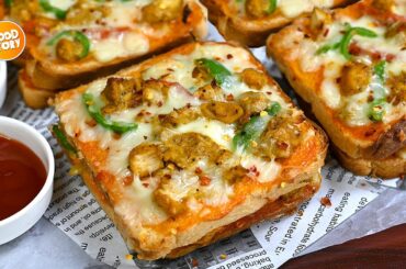 The EASIEST Ramzan Special Pizza Sandwich Recipe, Bread Pizza Sandwich Recipe By Samina Food Story