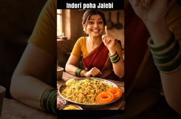 The Authentic Indori Poha Jalebi | Traditional Breakfast Recipe#shorts#trending#facts