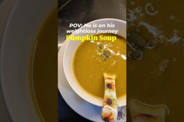 Oil free| Healthy 15-Min Pumpkin Soup #food #viral #cooking #shorts #soup #weightloss #easyrecipes