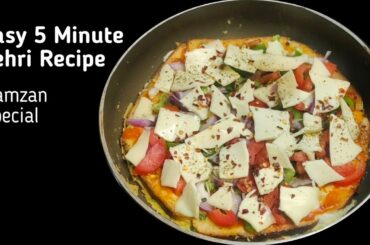 Ramzan Special 5 Minutes Sehri Recipe / Quick & Healthy Sehri Recipe / Easy Ramadan Recipes / Suhoor