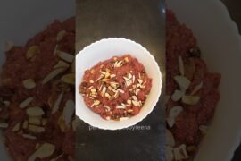 Healthy Carrot Beetroot Halwa | SugarFree Gajar Chukandar Halwa | Weight Loss Dessert Recipe#shorts