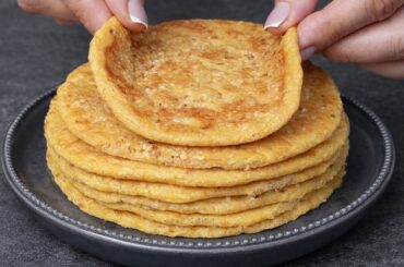 Magic Sesame Flatbread Ready in 5 Mins | High Protein, Gluten Free (2 ingredient)