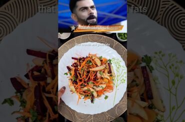 Virat kohli inspired healthy salad bowl with dressing #viratkohli #saladrecipe #salad