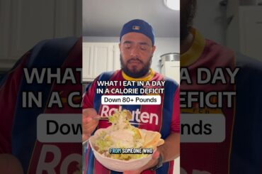 What I eat in a day on a calorie deficit, down 80+ lbs #whatieatinaday #weightloss #caloriedeficit