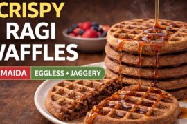 Eggless Waffles recipe  | Crispy Outside Soft Inside | Healthy Breakfast