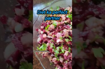 Quick & Easy Beetroot Salad | Diet Friendly Recipe #salad #healthysalad #shorts