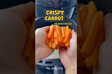 Healthy and Crispy Gajar Fry Snacks in Airfryer | Homemade Viral Recipe #shorts