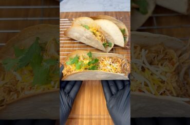 Crockpot Shredded Chicken TACOS | Healthy Budget Meal