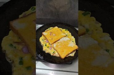healthy Bread Omelette wrap #shorts #eggrecipes #egg #omelette #youtubeshorts #streetfood #trending