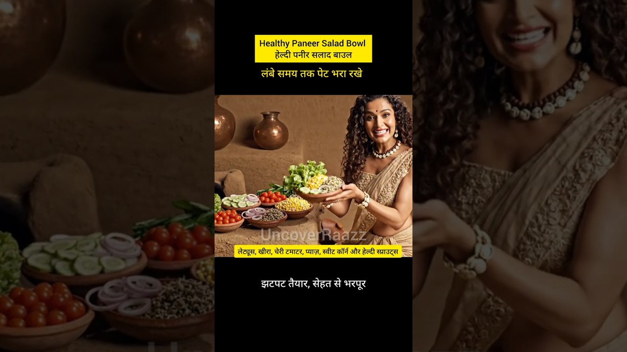 Healthy Paneer Salad Bowl Recipe | Breakfast Ideas | Fitness motivation | Wellness tips Healthy Paneer Salad Bowl Recipe | Breakfast Ideas | Fitness motivation | Wellness tips