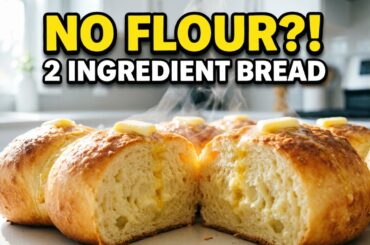 No Yeast, No Flour! 2 Ingredient Cottage Cheese Bread
